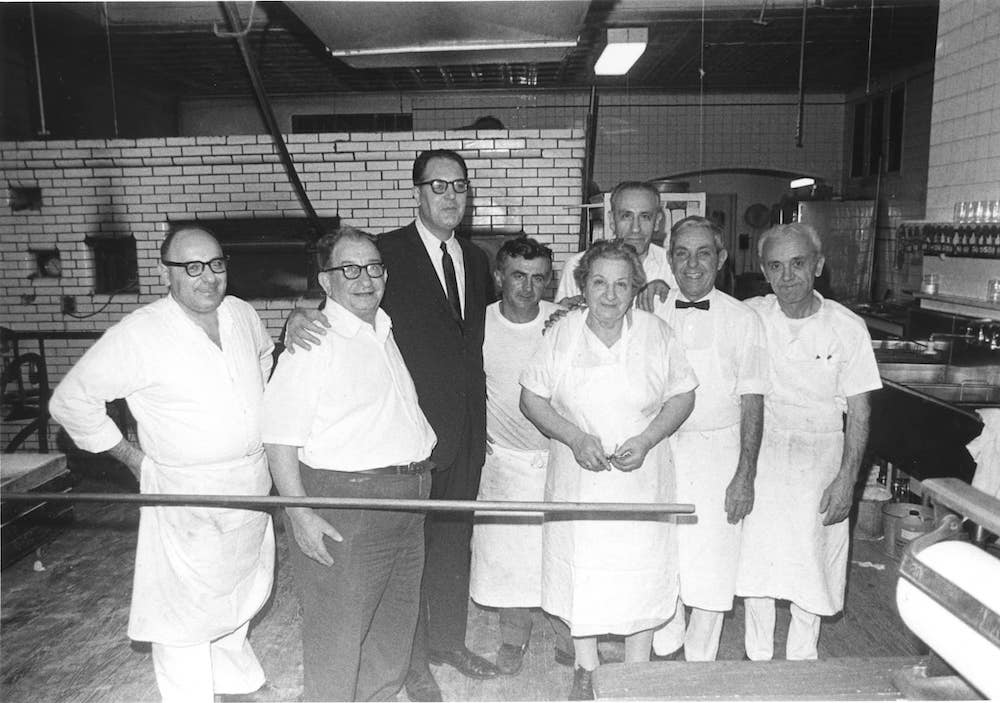 The Pepe family and staff at Frank Pepe Pizzeria Napoletana in New Haven